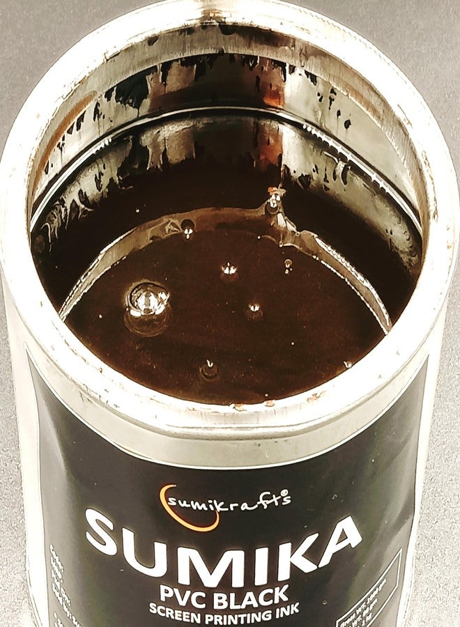 sumikrafts PVC Screen Printing Ink - Premium Black Ink (1 Kg/1000gm) for Crisp, Durable Prints - Image 2